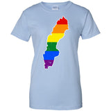 Sweden Rainbow Flag LGBT Community Pride LGBT Shirts