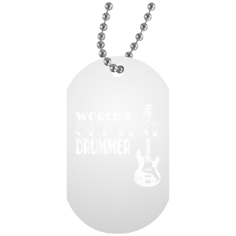 Drummer Gift Worlds Okayest Drummer T Shirt