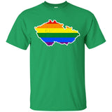 Czech Republic Rainbow Flag LGBT Community Pride LGBT Shirts