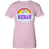 Happiest-Being-The Best Memaw-T-Shirt  Ladies Custom 100% Cotton T-Shirt