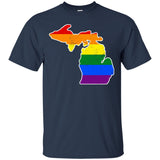 Michigan Rainbow Flag LGBT Community Pride LGBT Shirts