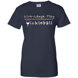Live Laugh Play Pickleball Shirt Pickleball Gift  G200L Gildan Ladies' 100% Cotton T-Shirt