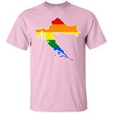 Croatia Rainbow Flag LGBT Community Pride LGBT Shirts