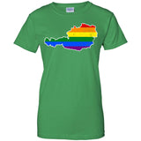 Austria Rainbow Flag LGBT Community Pride LGBT Shirts