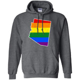 Arizona Rainbow Flag LGBT Community Pride LGBT Shirts  G185 Gildan Pullover Hoodie 8 oz.