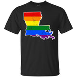 Louisiana Rainbow Flag LGBT Community Pride LGBT Shirts
