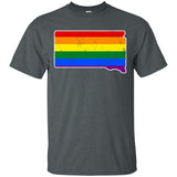South Dakota Rainbow Flag LGBT Community Pride LGBT Shirts