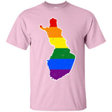 Finland Rainbow Flag LGBT Community Pride LGBT Shirts