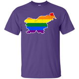 Slovenia Rainbow Flag LGBT Community Pride LGBT Shirts