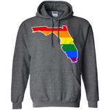 Florida Rainbow Flag LGBT Community Pride LGBT Shirts  G185 Gildan Pullover Hoodie 8 oz.