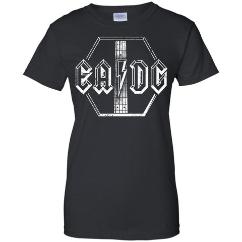Bass Player T shirt E A D G Strings of the Bass Guitar  G200L Gildan Ladies' 100% Cotton T-Shirt