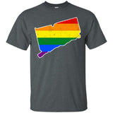 Connecticut Rainbow Flag LGBT Community Pride LGBT Shirts