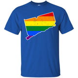Connecticut Rainbow Flag LGBT Community Pride LGBT Shirts
