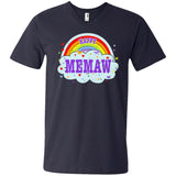 Happiest-Being-The Best Memaw-T-Shirt  Men's Printed V-Neck T
