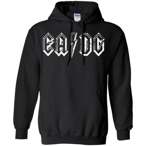 Bass Player T shirt E A D G Strings of the Bass  G185 Gildan Pullover Hoodie 8 oz.