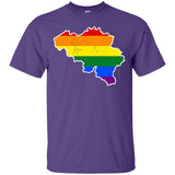 Belgium Rainbow Flag LGBT Community Pride LGBT Shirts