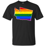 Washington Rainbow Flag LGBT Community Pride LGBT Shirts