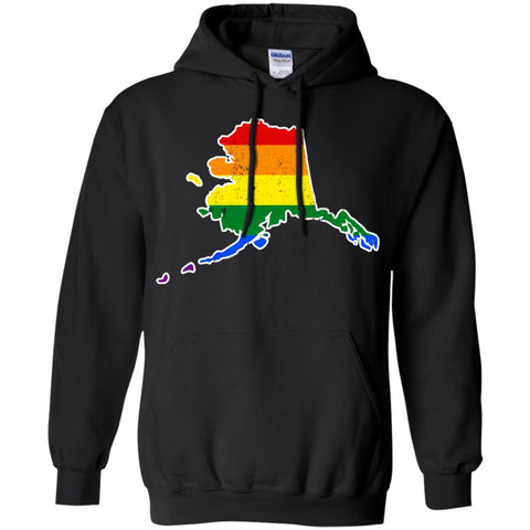 Alaska Rainbow Flag LGBT Community Pride LGBT Shirts  G185 Gildan Pullover Hoodie 8 oz.