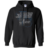 Illinois Police Support Law Enforcement Gear Police Tshirts  G185 Gildan Pullover Hoodie 8 oz.
