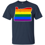 Oregon Rainbow Flag LGBT Community Pride LGBT Shirts