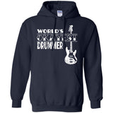 Drummer Gift Worlds Okayest Drummer T Shirt  G185 Gildan Pullover Hoodie 8 oz.