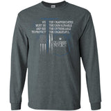 Delaware Police Support Law Enforcement The Unappreciated  G240 Gildan LS Ultra Cotton T-Shirt