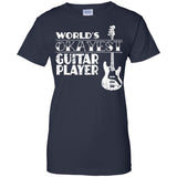 Worlds Okayest Guitar Player T Shirt Guitar Player Gift  G200L Gildan Ladies' 100% Cotton T-Shirt