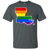 Louisiana Rainbow Flag LGBT Community Pride LGBT Shirts