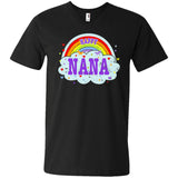 Happiest-Being-The Best Nana-T-Shirt  Men's Printed V-Neck T