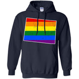 Colorado Rainbow Flag LGBT Community Pride LGBT Shirts  G185 Gildan Pullover Hoodie 8 oz.