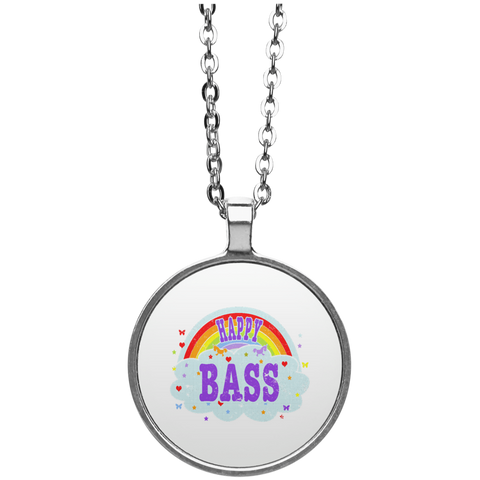Funny-Happy-Bass-Player-T-Gift-Bassist-Gift  UN4686 Circle Necklace