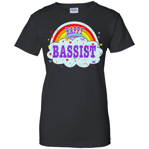 Happy-Bassist-Gift-Bass-Player-T-Gift Bass Gift  G200L Gildan Ladies' 100% Cotton T-Shirt
