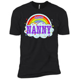 Happiest-Being-The Best Nanny-T-Shirt  Next Level Premium Short Sleeve Tee