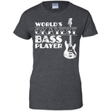 Worlds Okayest Bass Player T Shirt Bass Player Gift  G200L Gildan Ladies' 100% Cotton T-Shirt