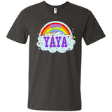 Happiest-Being-The Best Yaya-T-Shirt  Men's Printed V-Neck T