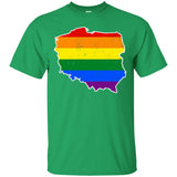 Poland Rainbow Flag LGBT Community Pride LGBT Shirts