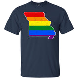 Missouri Rainbow Flag LGBT Community Pride LGBT Shirts