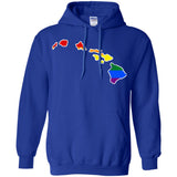 Hawaii Rainbow Flag LGBT Community Pride LGBT Shirts  G185 Gildan Pullover Hoodie 8 oz.