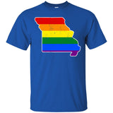 Missouri Rainbow Flag LGBT Community Pride LGBT Shirts