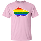 Czech Republic Rainbow Flag LGBT Community Pride LGBT Shirts