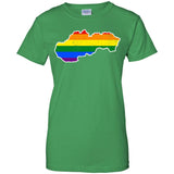 Slovakia Rainbow Flag LGBT Community Pride LGBT Shirts