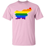 Slovenia Rainbow Flag LGBT Community Pride LGBT Shirts