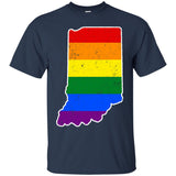 Indiana Rainbow Flag LGBT Community Pride LGBT Shirts