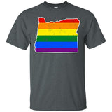 Oregon Rainbow Flag LGBT Community Pride LGBT Shirts