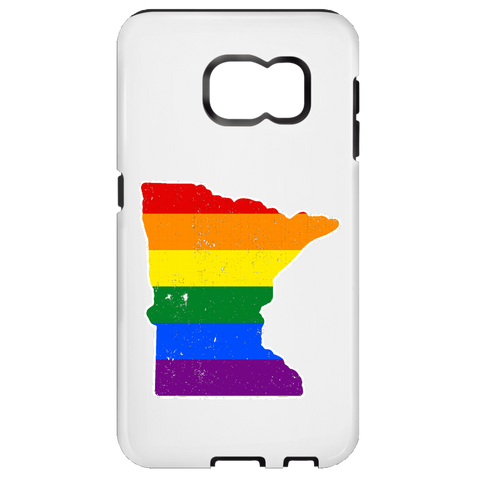 Minnesota Rainbow Flag LGBT Community Pride LGBT Shirts  Samsung Galaxy S7 Tough Case