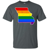 Missouri Rainbow Flag LGBT Community Pride LGBT Shirts