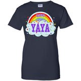 Happiest-Being-The Best Yaya-T-Shirt  Ladies Custom 100% Cotton T-Shirt