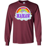 Happiest-Being-The Best Mamaw-T-Shirt  LS Ultra Cotton Tshirt