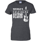 Worlds Okayest Guitar Player T Shirt Guitar Player Gift  G200L Gildan Ladies' 100% Cotton T-Shirt