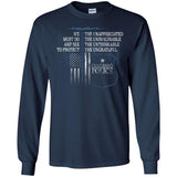 Colorado Police Support Law Enforcement Retired Police Shirt  G240 Gildan LS Ultra Cotton T-Shirt